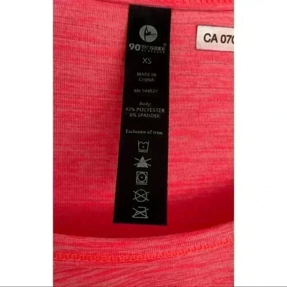 Fluorescent  Orange/Pink Sports Shirt Size Xs - Picture 2 of 7